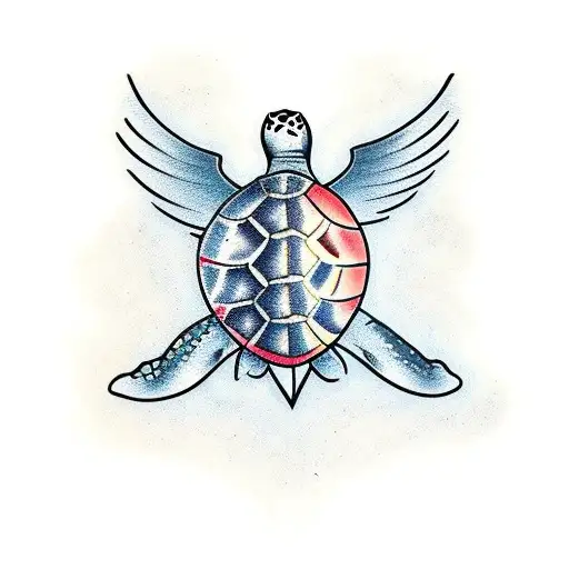 Turtle tattoo design idea