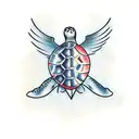 Turtle tattoo design idea
