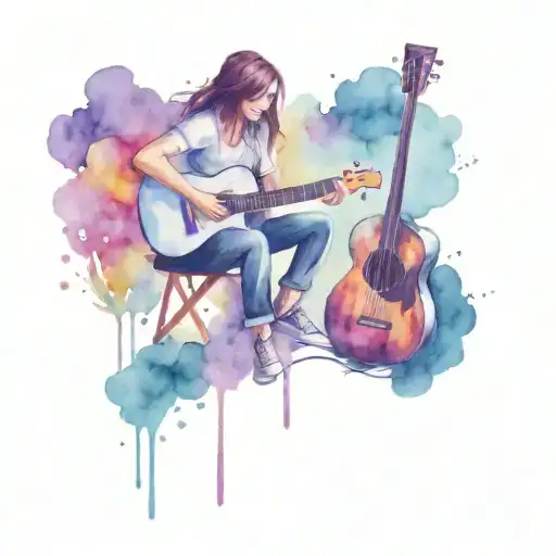 soccer, sports, friends, summer, songs with a guitar around the campfire, food tattoo design idea