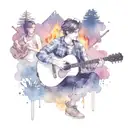 soccer, sports, friends, summer, songs with a guitar around the campfire, food tattoo design idea