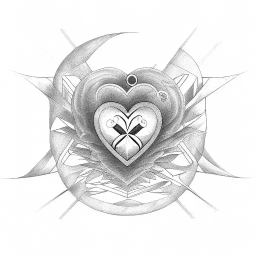 Heart line. Dove of peace. Birth date 5.4.1941. Death date 12.3.2018  tattoo design idea