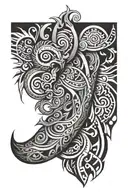 Tribal bottom leg tattoo men tattoo design idea