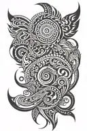 Tribal bottom leg tattoo men tattoo design idea