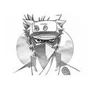 kakashi com rinnegan tattoo design idea