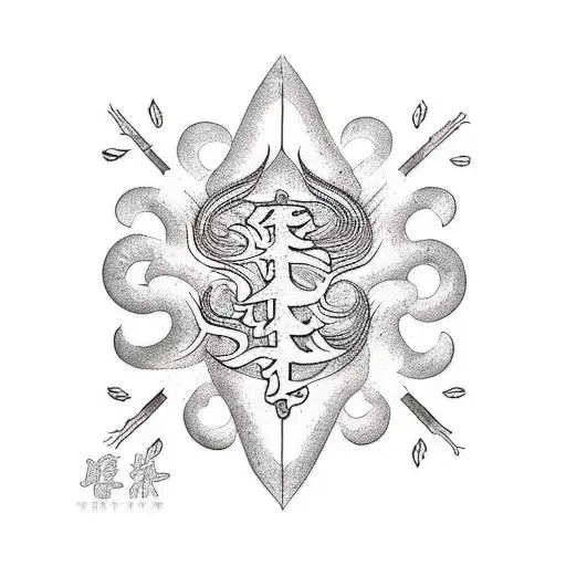 a wheat  tattoo design idea