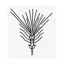 a wheat  tattoo design idea