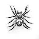 Spider tattoo design idea