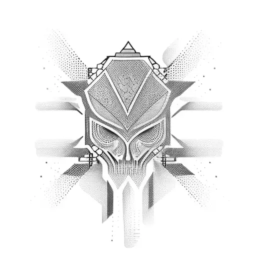 techno tattoo design idea