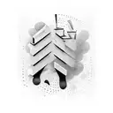 Piano keys tattoo design idea