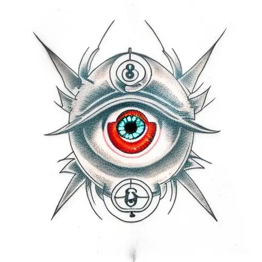 Evil Eye tattoo design idea