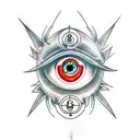 Evil Eye tattoo design idea