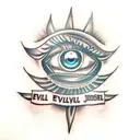Evil Eye tattoo design idea