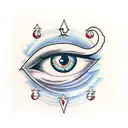 Evil Eye tattoo design idea