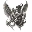 Brothers same Tattoos will die for each other and go together  even in hell  tattoo design idea