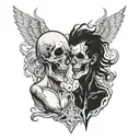 Brothers same Tattoos will die for each other and go together  even in hell  tattoo design idea