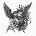 Brothers same Tattoos will die for each other and go together  even in hell  tattoo design idea