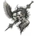 Brothers same Tattoos will die for each other and go together  even in hell  tattoo design idea