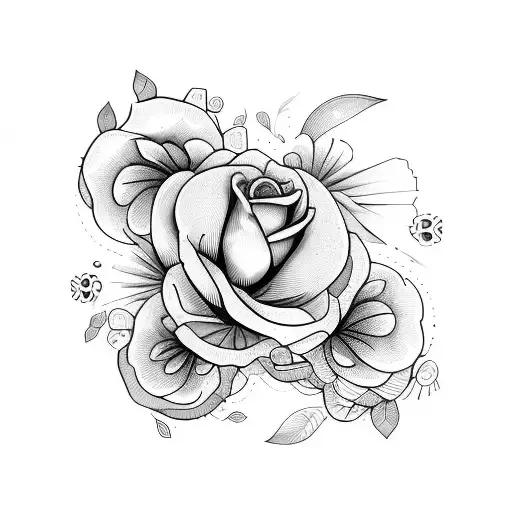flores tattoo design idea