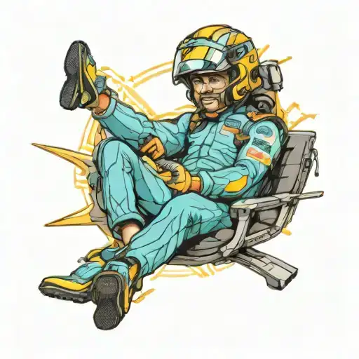 Fernando Alonso tattoo design idea