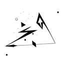 cave diving arrow tattoo design idea
