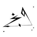 cave diving arrow pointer tattoo design idea