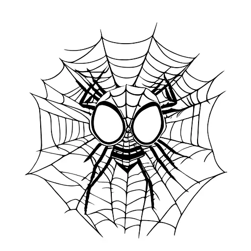spider eat girl, gothic, psyhodelic tatto tattoo design idea