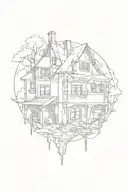 broken home design ideas tattoo design idea