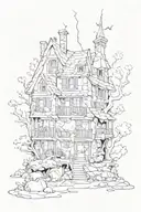 broken home design ideas tattoo design idea