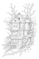 broken home design ideas tattoo design idea