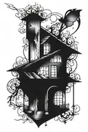 broken home design ideas tattoo design idea