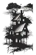 broken home design ideas tattoo design idea