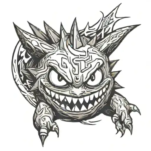 pokemon gengar tattoo tattoo design idea