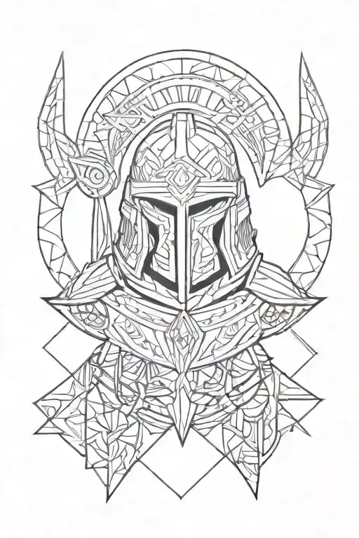 spartan warrior tattoo design idea