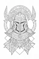 spartan warrior tattoo design idea
