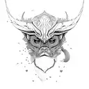 Amor Aurora script tattoo design idea