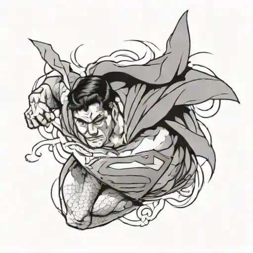 Superman tattoo design idea