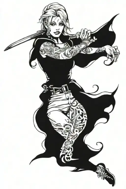 full sleeve tattoo gangsta tattoo design idea