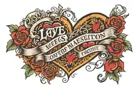 love needs action trust needs proof sorry needs change tattoo design idea