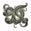 The name CARL in big letters that looks carved tattoo design idea