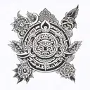 nahual keme mayan calendar tattoo design idea