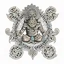 nahual keme mayan calendar tattoo design idea