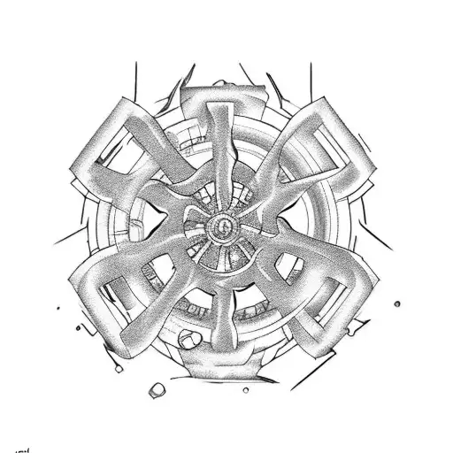 Biohazard tattoo design idea