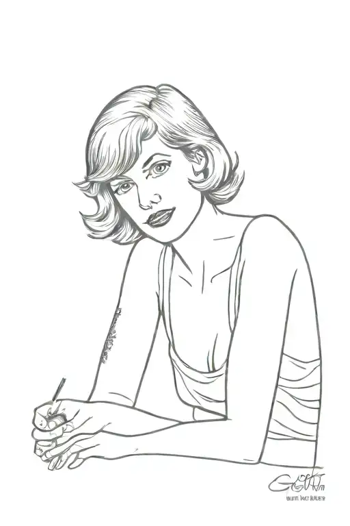 sylvia plath masculine tattoo design idea