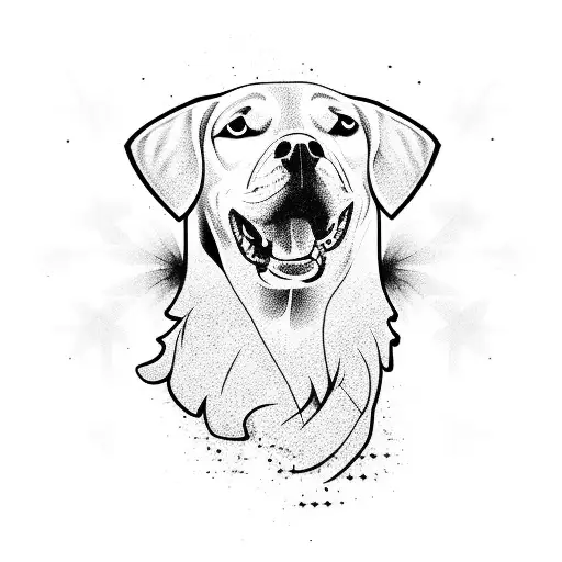 Canine, blade tattoo design idea