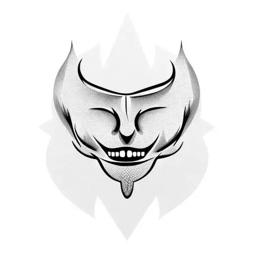 Single tooth tattoo design idea