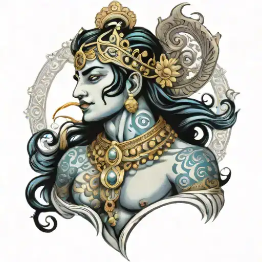  krishna sleeve tattoo tattoo design idea