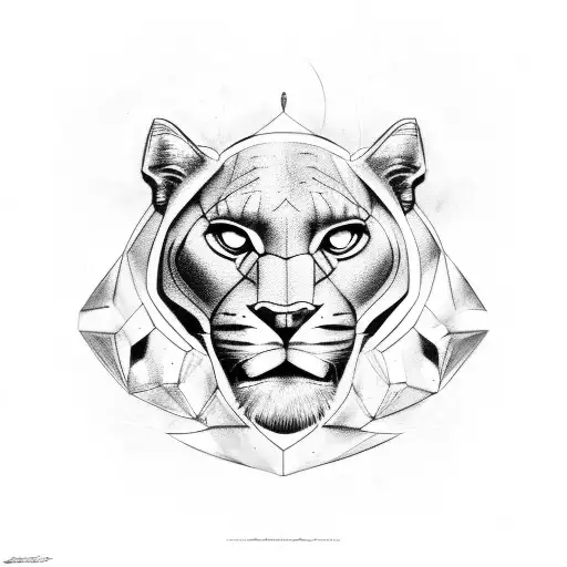 Panther tattoo design idea