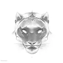 Panther tattoo design idea