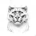 Panther tattoo design idea