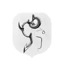 fishing hook heart tattoo design idea